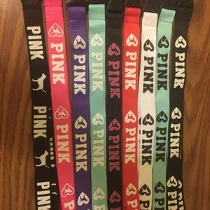Pink Lanyards x5